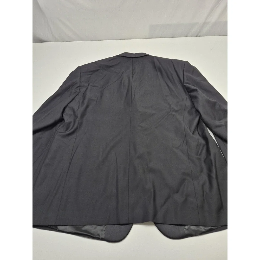 Roberto Zanieri Tuxedo Suit Jacket Men's 46R Black Super 100s Wool Italy NWT